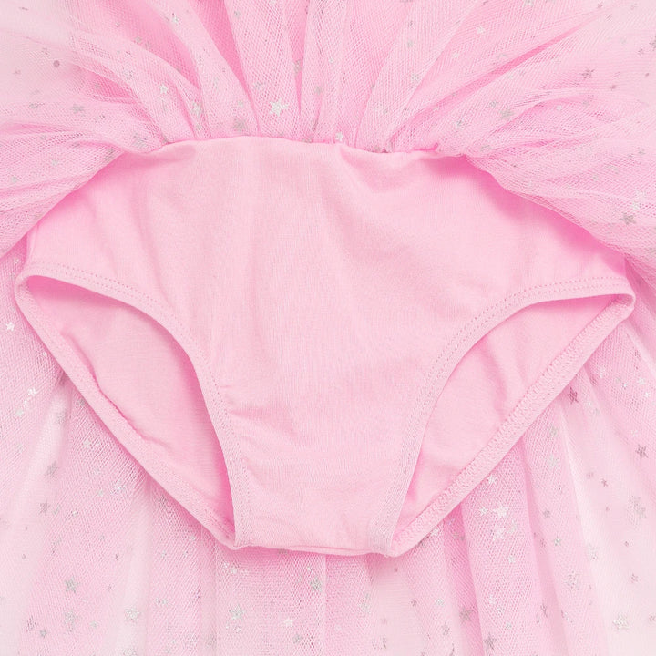 Justaucorps Tutu manches courtes strass et paillettes Kaia