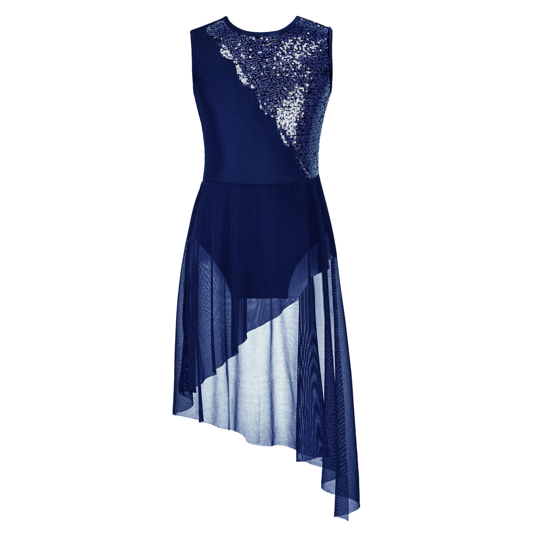 Robe sans manche avec sequins officier Ellie