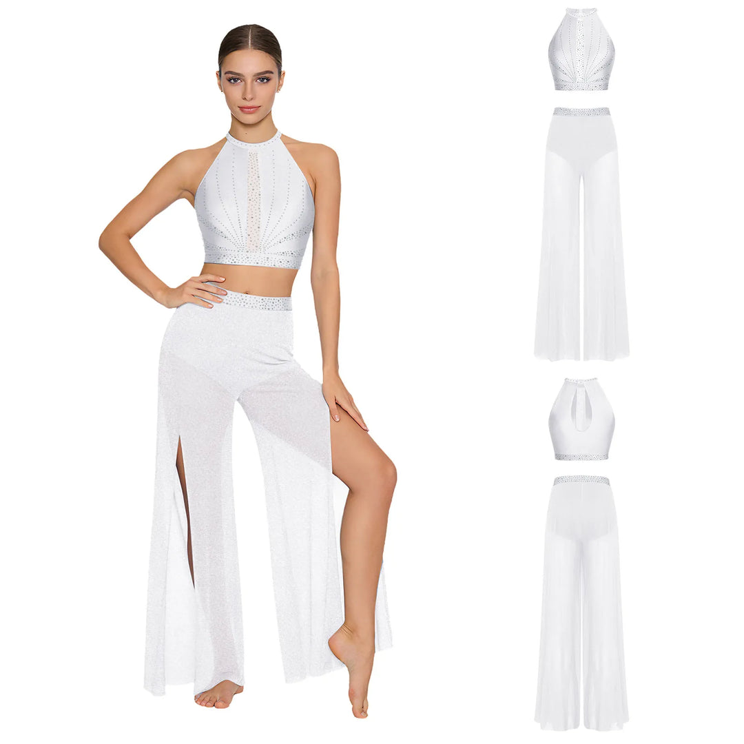 Ensemble Back Hollow-out Top pantalon Tracy
