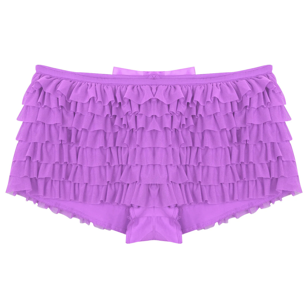 Pantie short court à volants