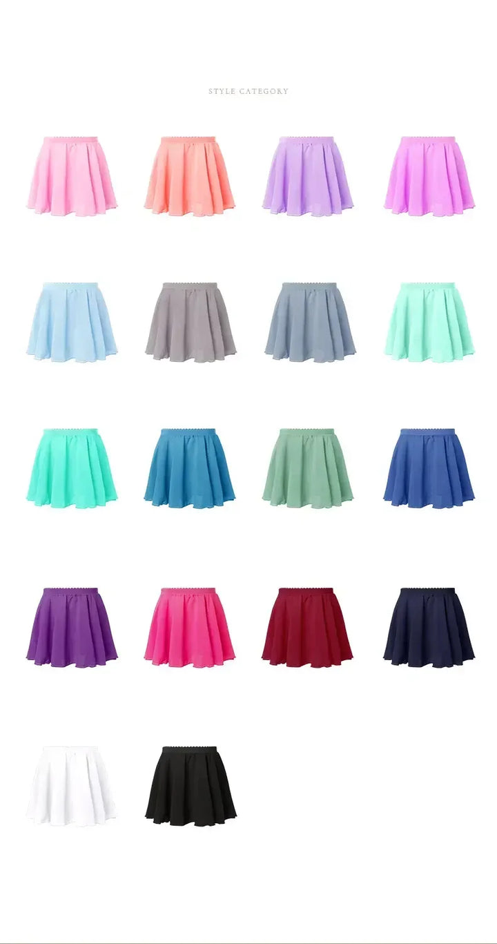 Jupette mousseline taille élastique Klarys