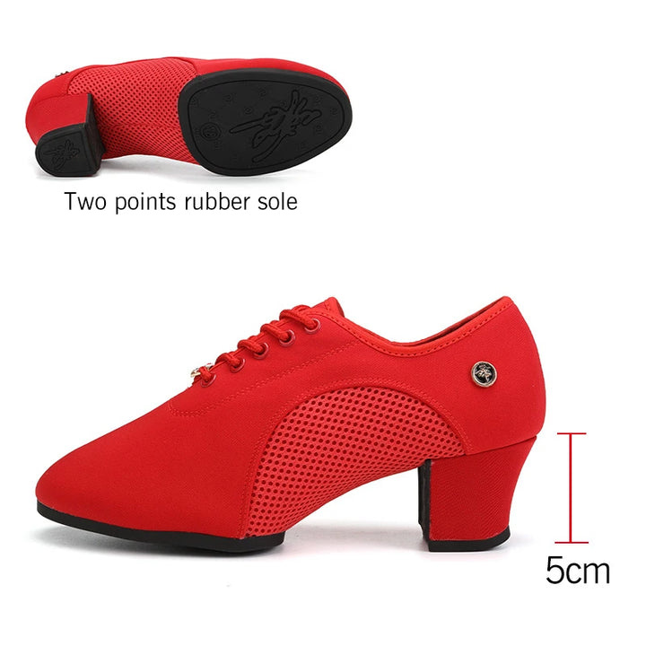 Sneakers à talons Pemma coloris noir ou rouge semelles au choix