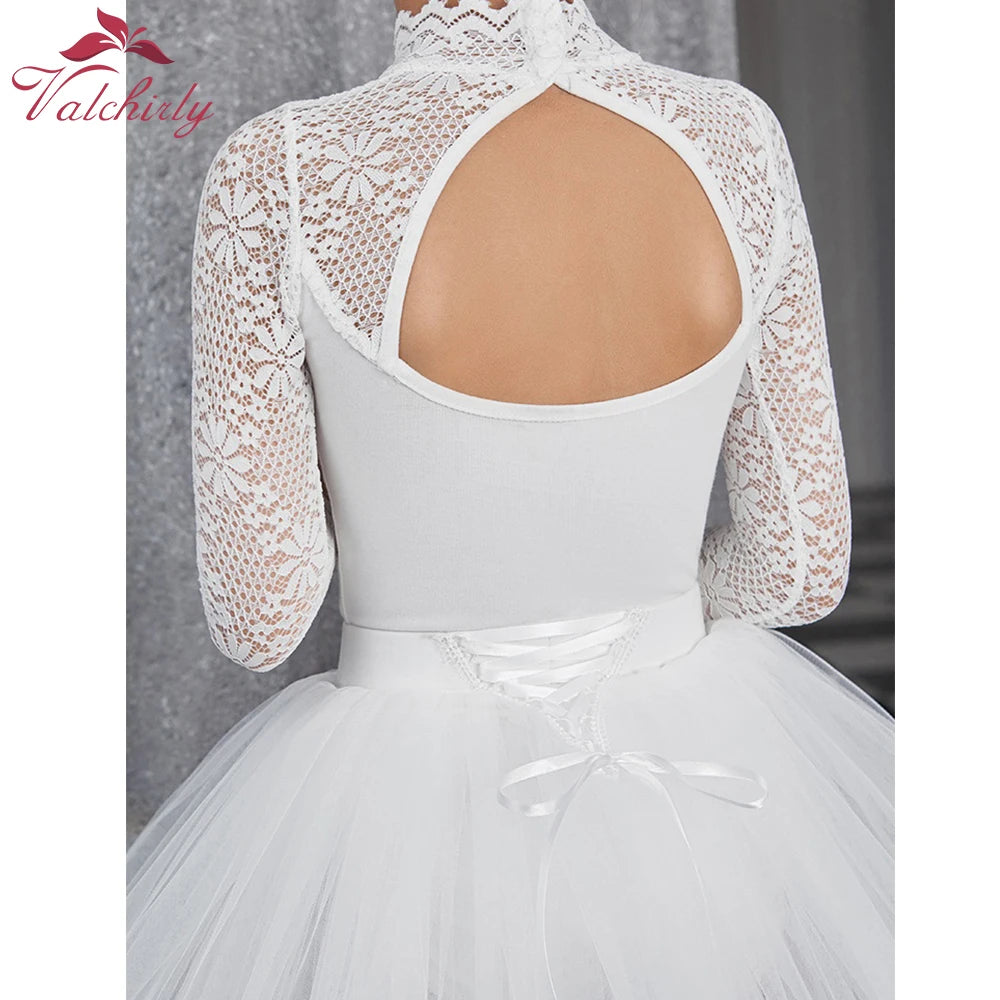 Justaucorps manches longues dentelle avec ou sans jupe DEOTILLE