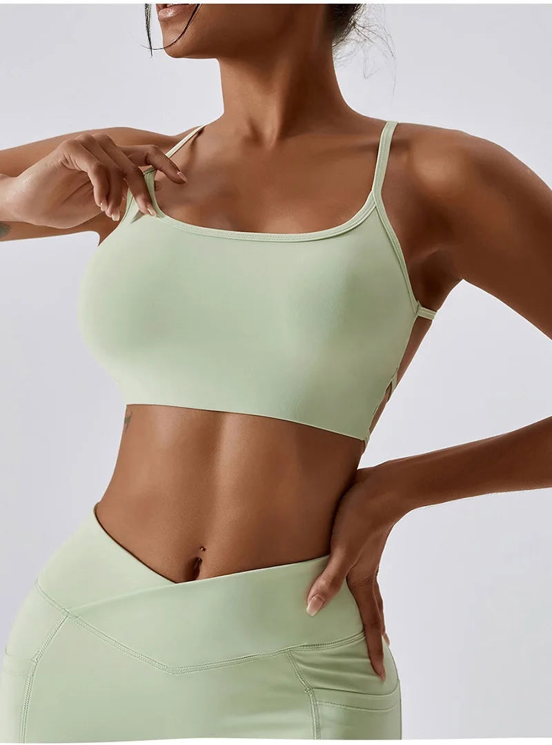 Brassière Elena fines bretelles croisées dos