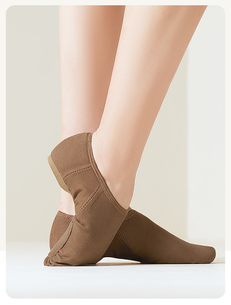 Chaussons jazz toile stretch bi-semelle