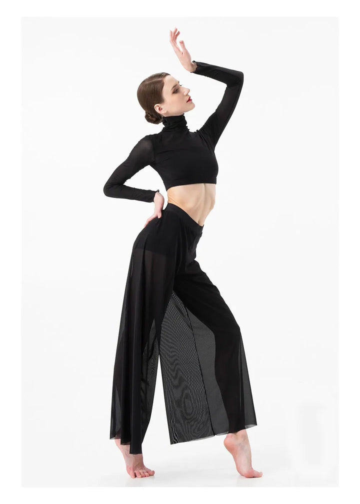 Top & pantalon large Solange en maille