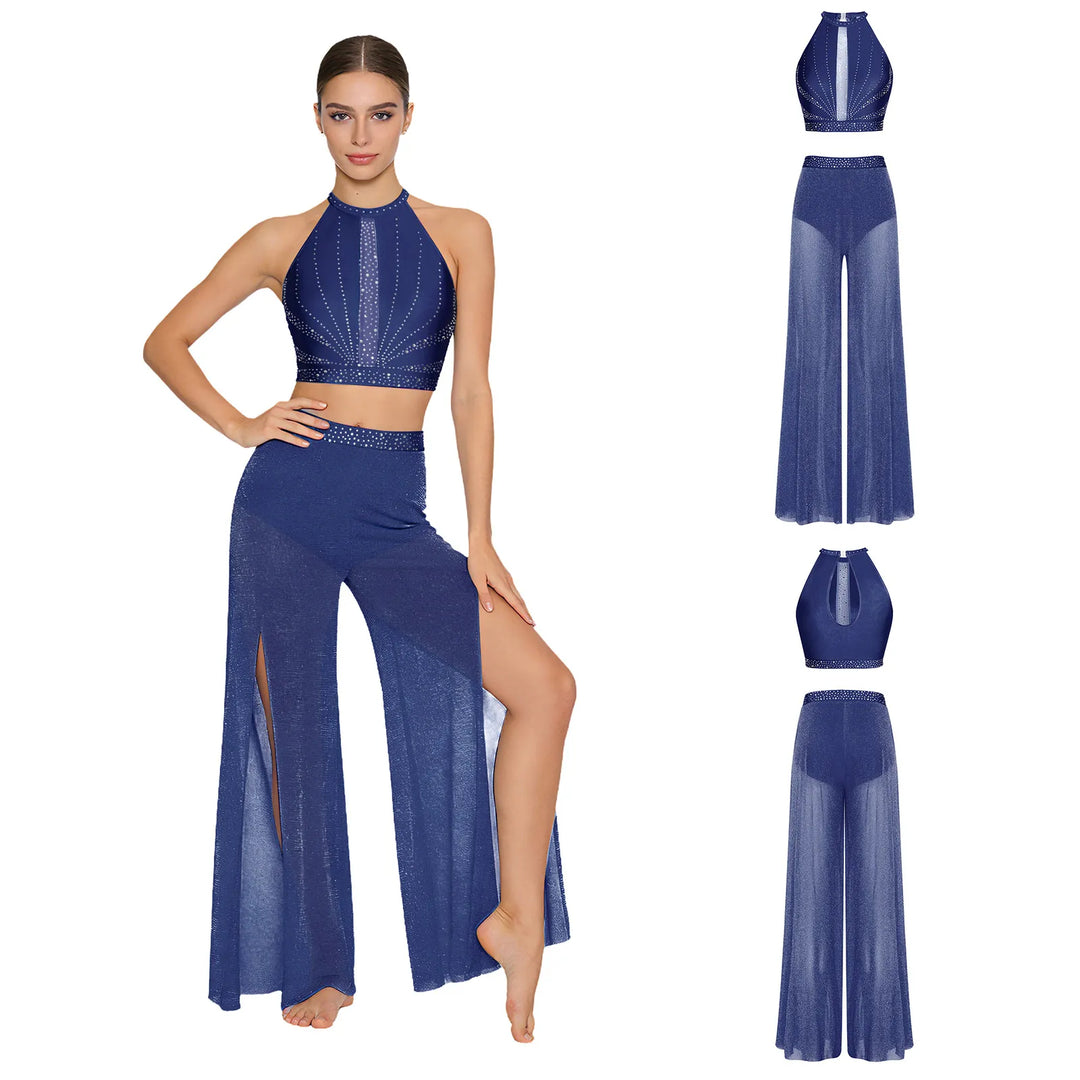 Ensemble Back Hollow-out Top pantalon Tracy