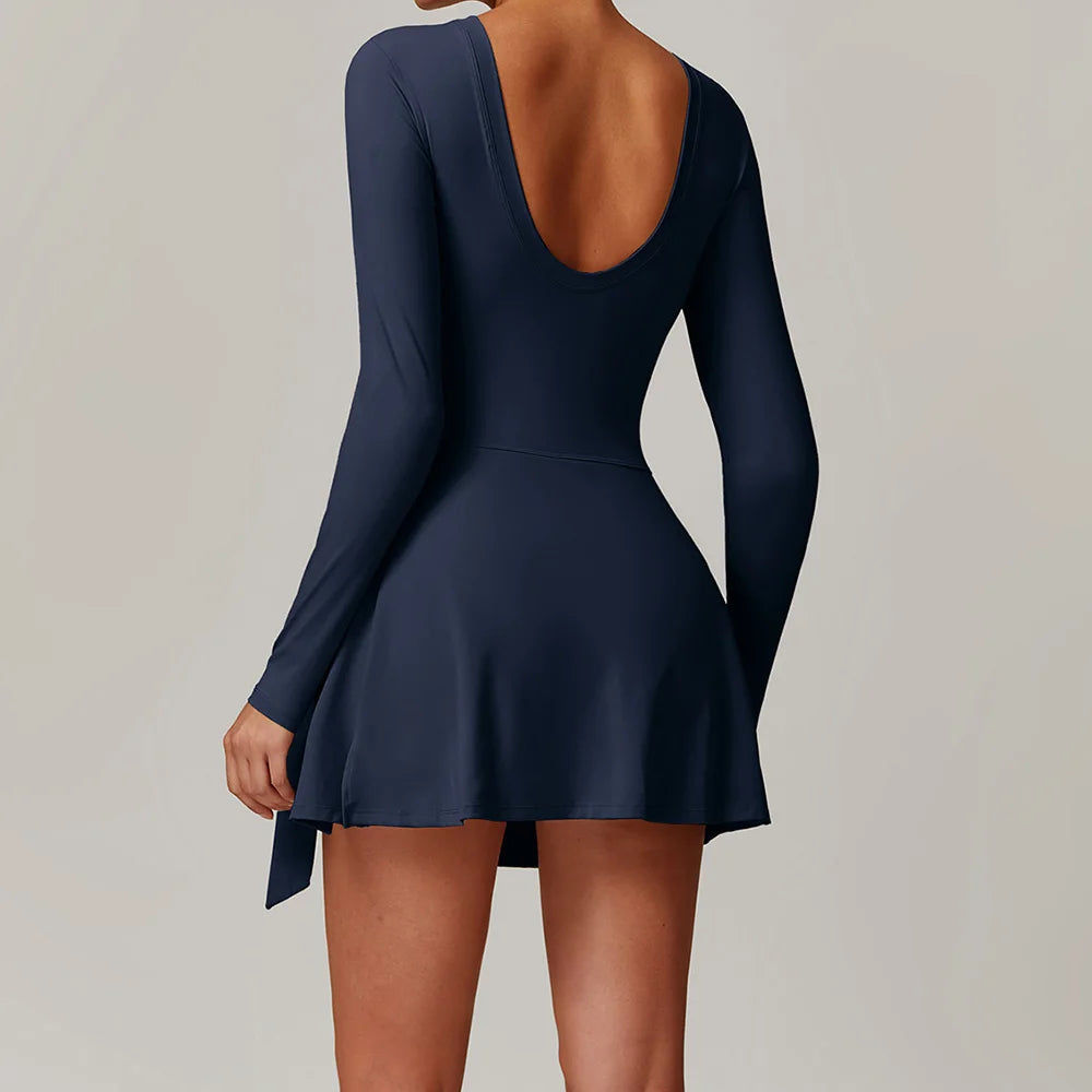 Combi-short manches longues jupe Viviane