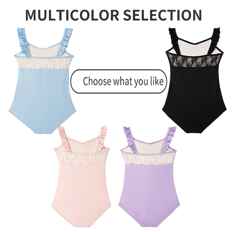 Justaucorps bretelles fantaisie Ondine