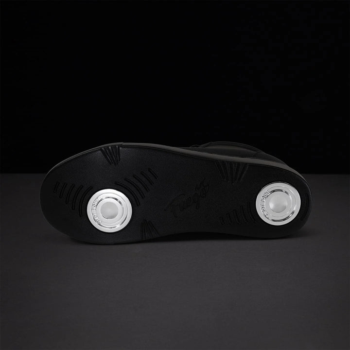 Baskets montantes compensées All Black Fuego