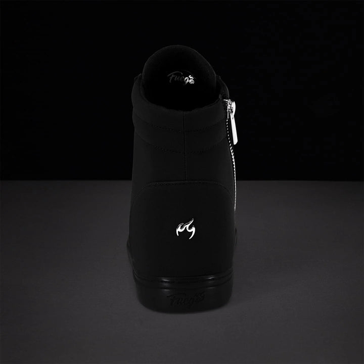 Baskets montantes compensées All Black Fuego