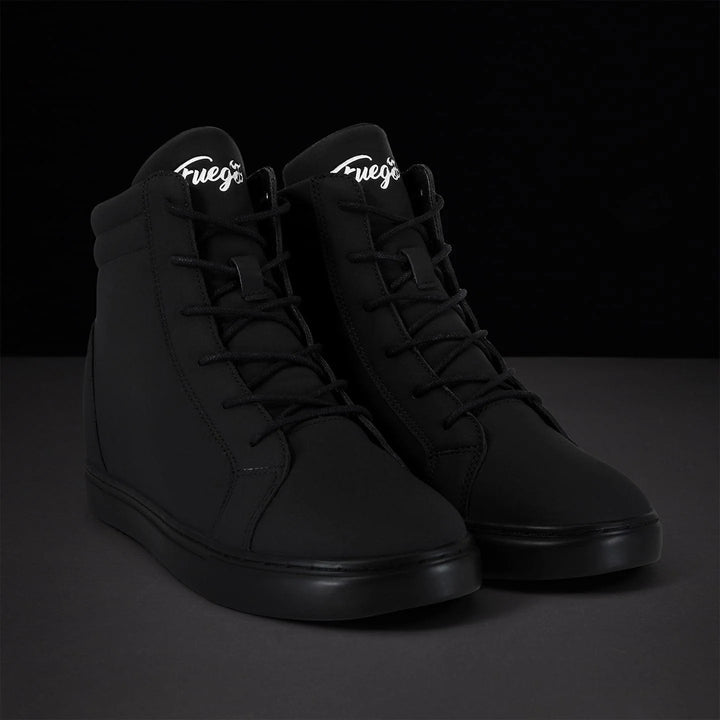 Baskets montantes compensées All Black Fuego
