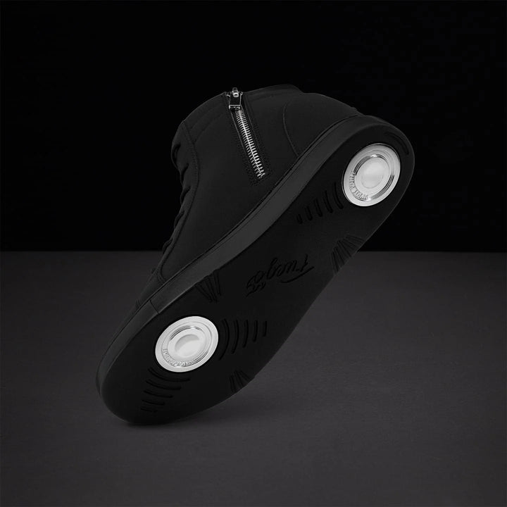 Baskets montantes compensées Fuego noires ou blanches