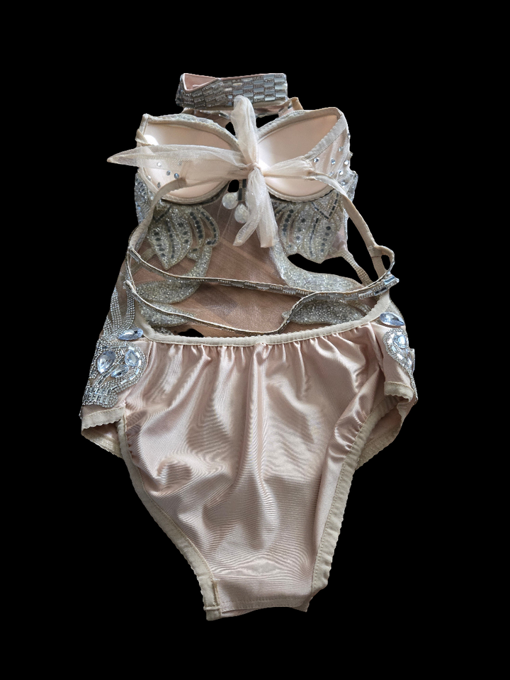 Justaucorps Sparkly Silver Crystals or Taille M