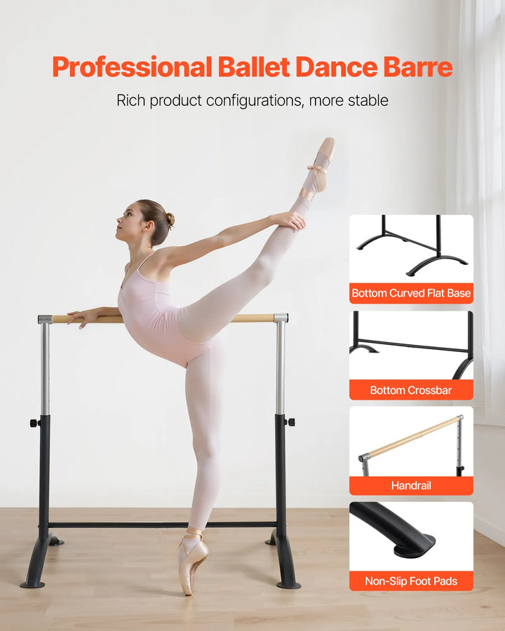 Barre de Danse mobile hauteur réglable 71 et 112cm