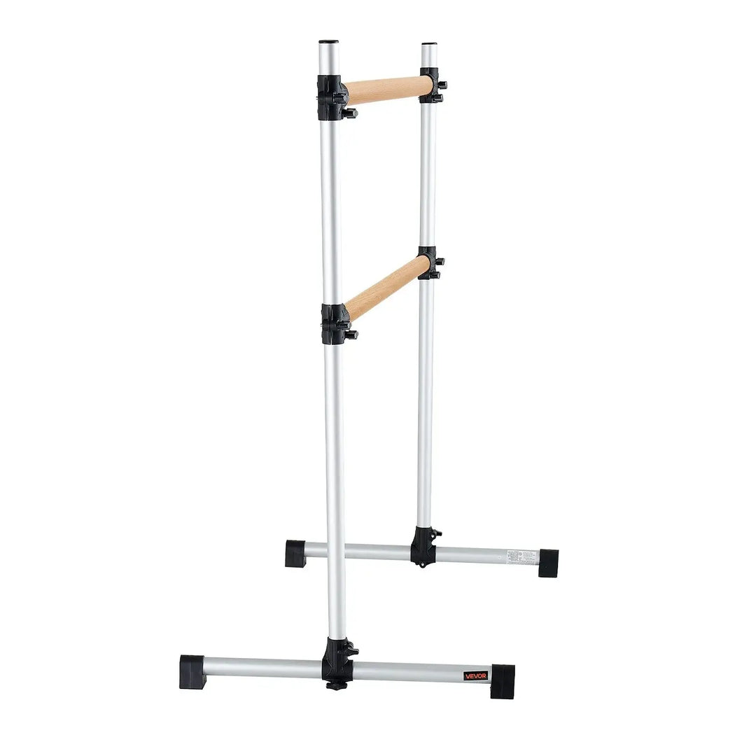 Barre de danse mobile double en bois 1260mm
