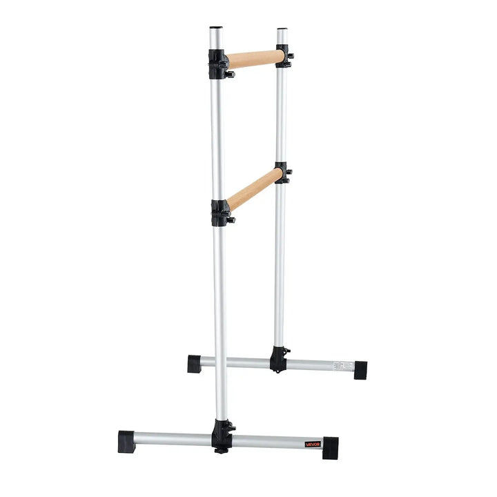 Barre de danse mobile double en bois 1260mm