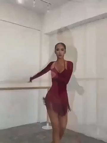 Justaucorps manches longues découpe dos Galina