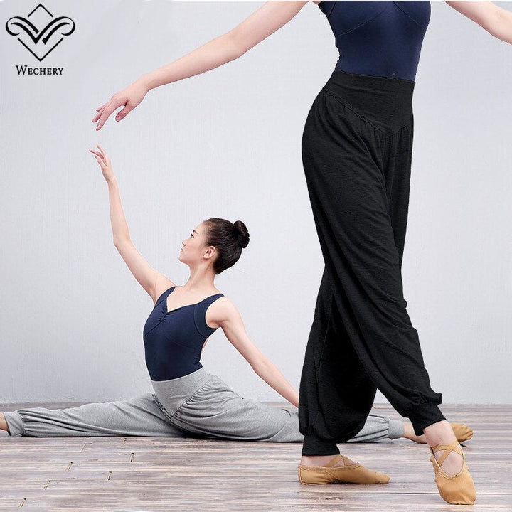 Pantalon noir ample en coton pour adulte - Dance Store