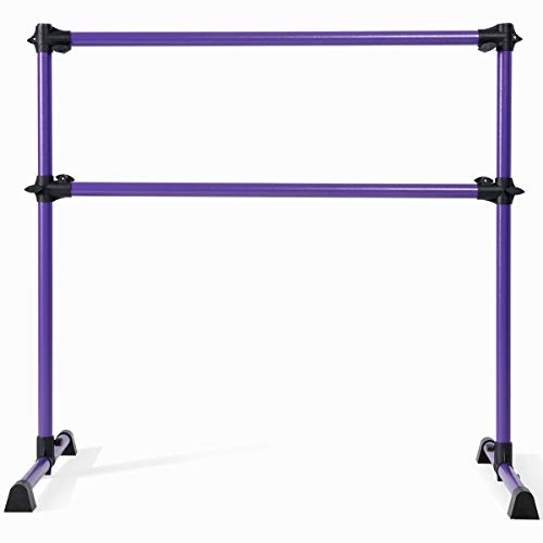 Barre de danse classique double hauteur réglable 125 x 71 x 119cm