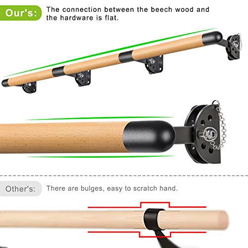 Barre Traditionnelle en Bois Massif Extensible