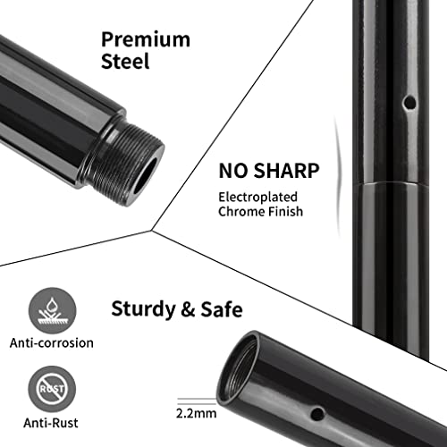 Extension pour barre Pole Dance tube noir 45mn longueur 250mm