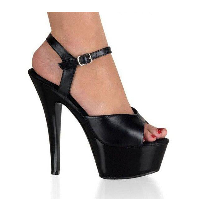 Chaussures de danse talon plateforme coloris blanc