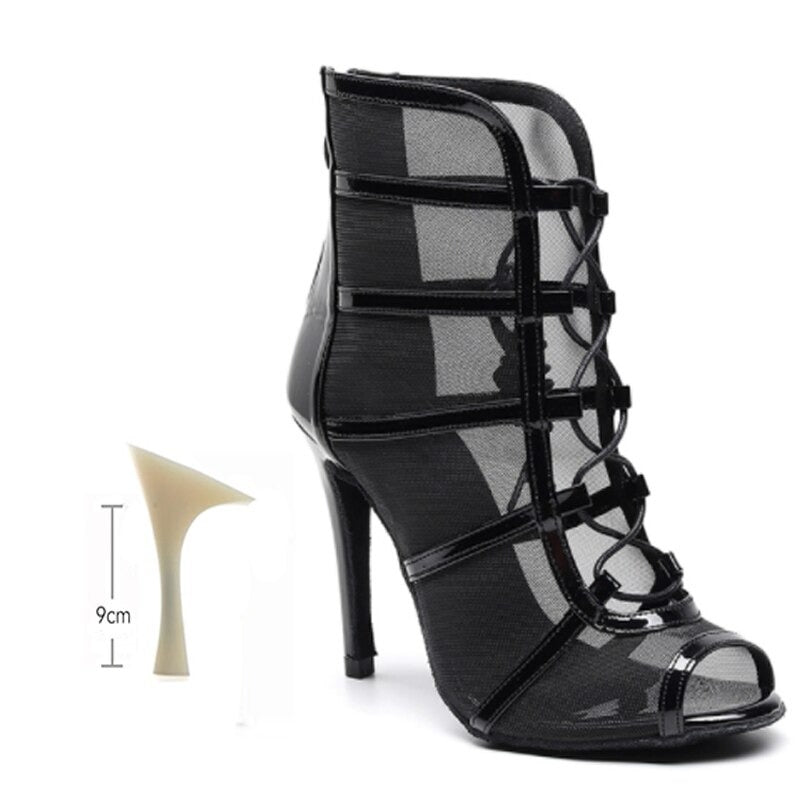 Bottines danse Ashwini noir Talons 6 à 11cm