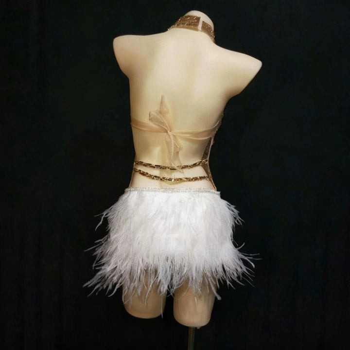 Justaucorps Sparkly Silver Crystals or Taille M