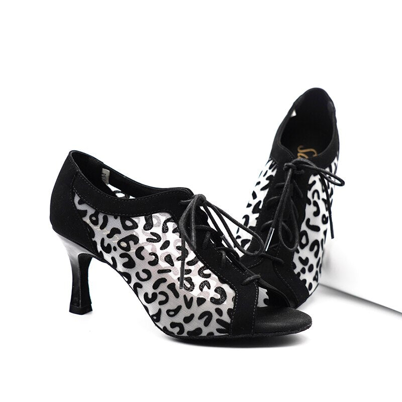 Chaussures de danse à lacer Sansha à talons de 7,5cm