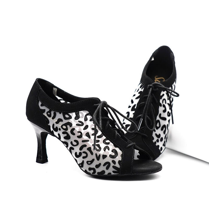 Chaussures de danse à lacer Sansha à talons de 7,5cm