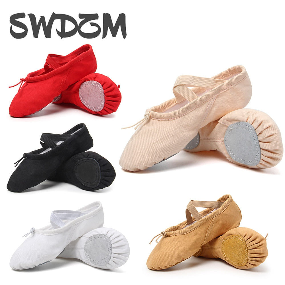 Chaussons demi-pointes bi-semelle rouge T37