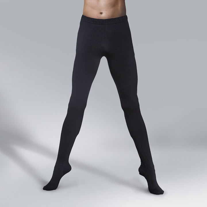 Collant danse avec pieds pour homme coloris noir ou blanc