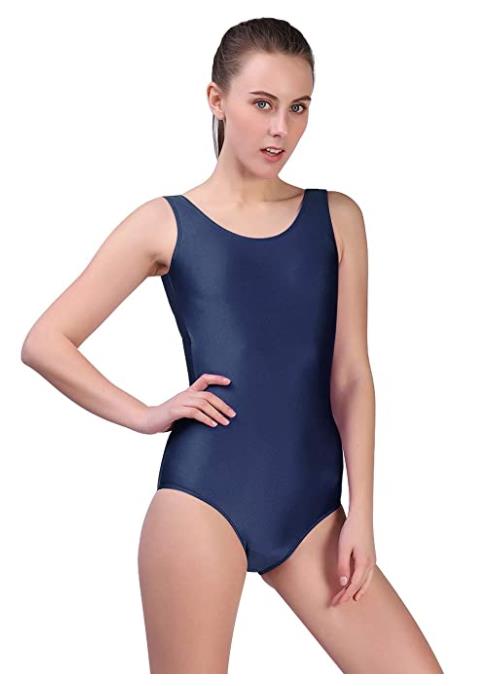 Justaucorps col rond sans manches Nathalie