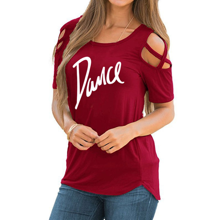 T-shirt épaules dénudées Dance 5 coloris disponibles