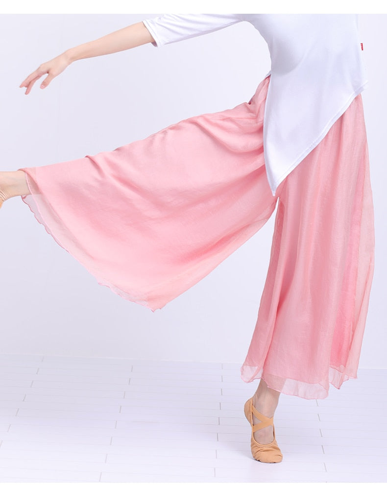 Pantalon danse large en mousseline Wanida