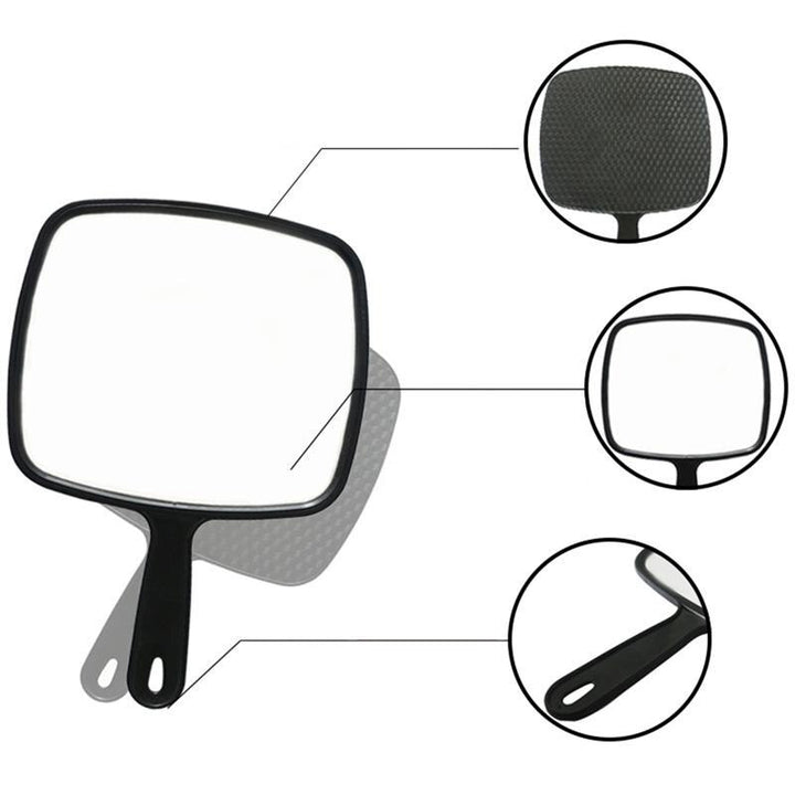 Miroir à main professionnel avec poignée