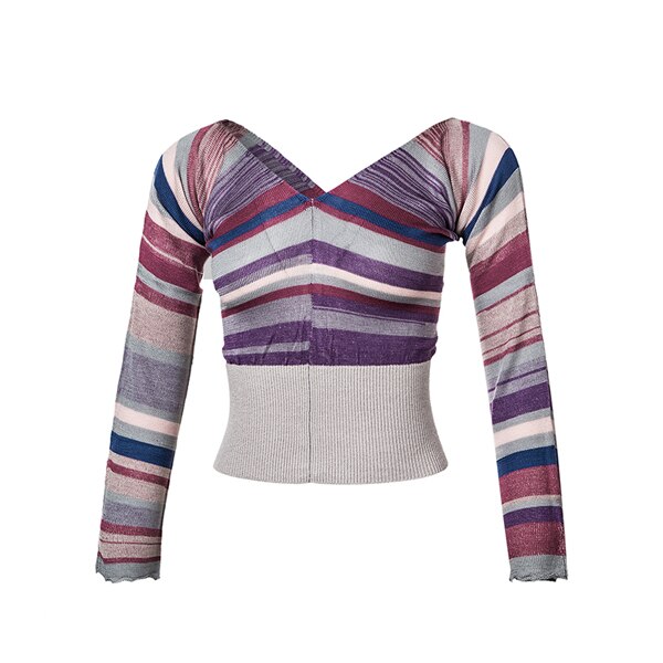 Pull en maille multicolore Sansha 3 coloris au choix