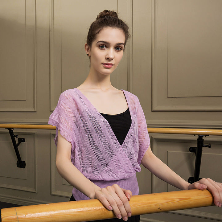 Top fantaisie maille légère et transparente Sansha