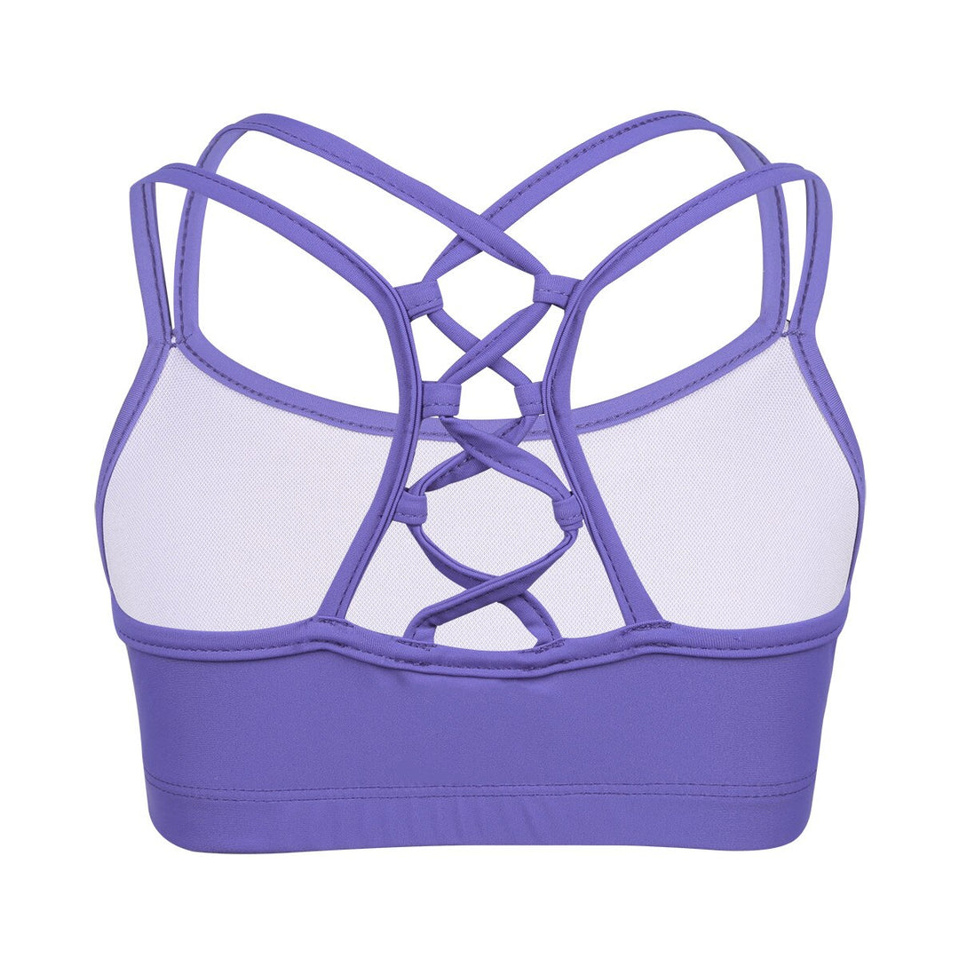 Brassière sport filles bretelles croisées au dos