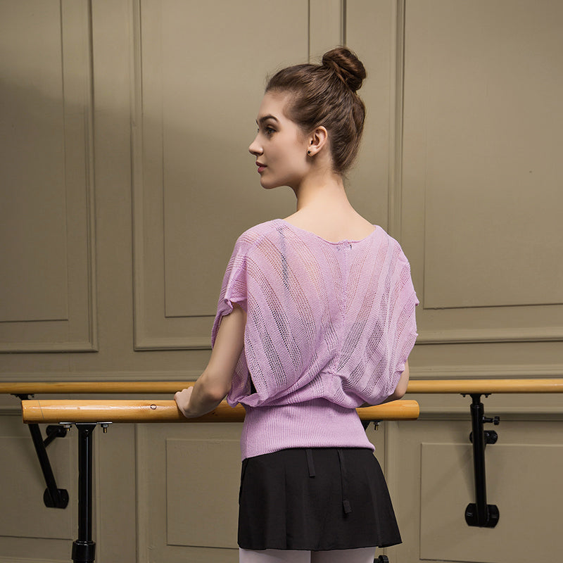 Top fantaisie maille légère et transparente Sansha