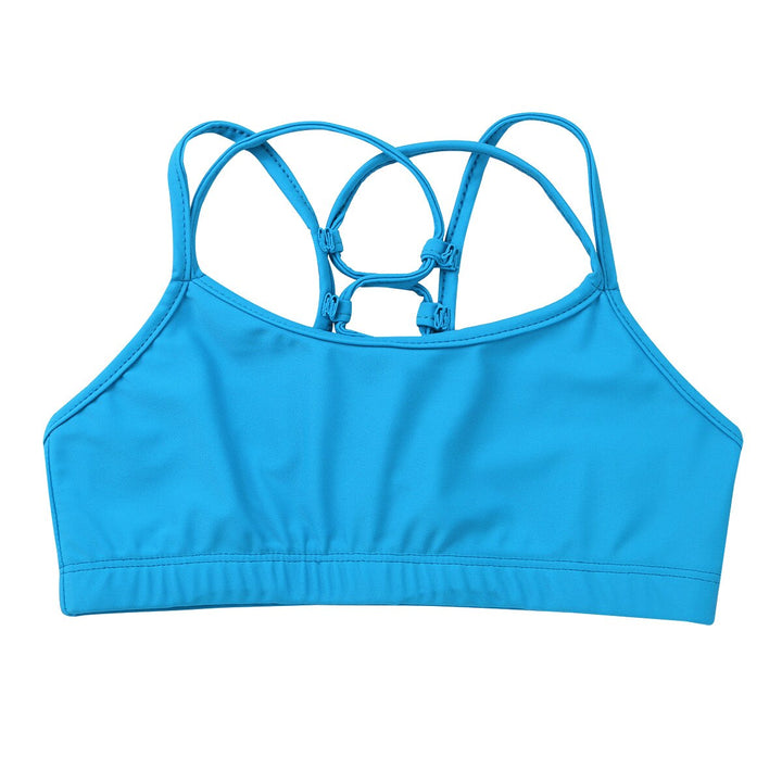 Brassière sport filles bretelles croisées au dos