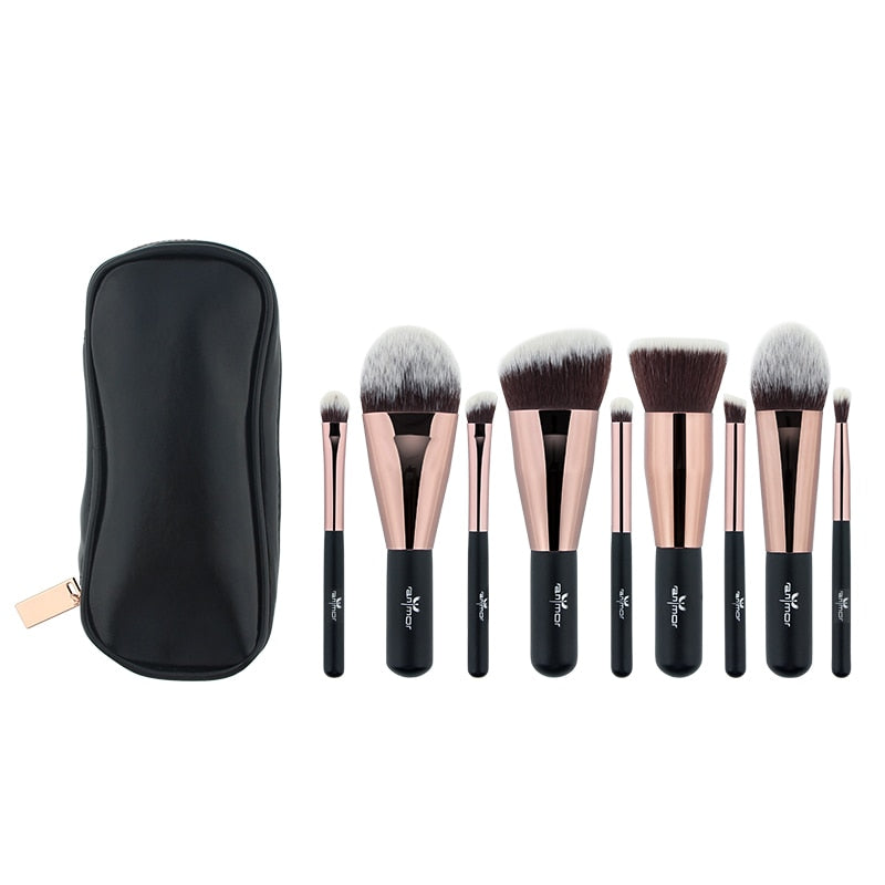 Set de 9 pinceaux maquillage Visage et Yeux