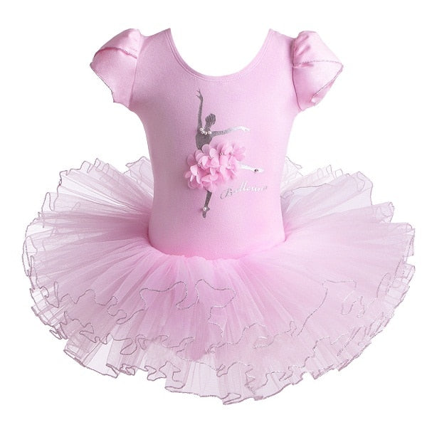 Robe Tutu manches courtes logo ballerine