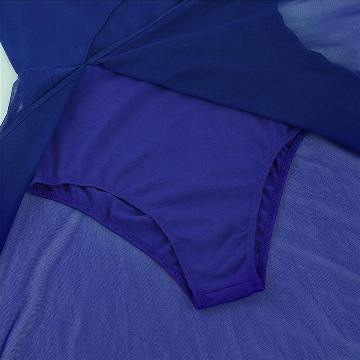 Robe justaucorps bretelles Mareva longueur transparente