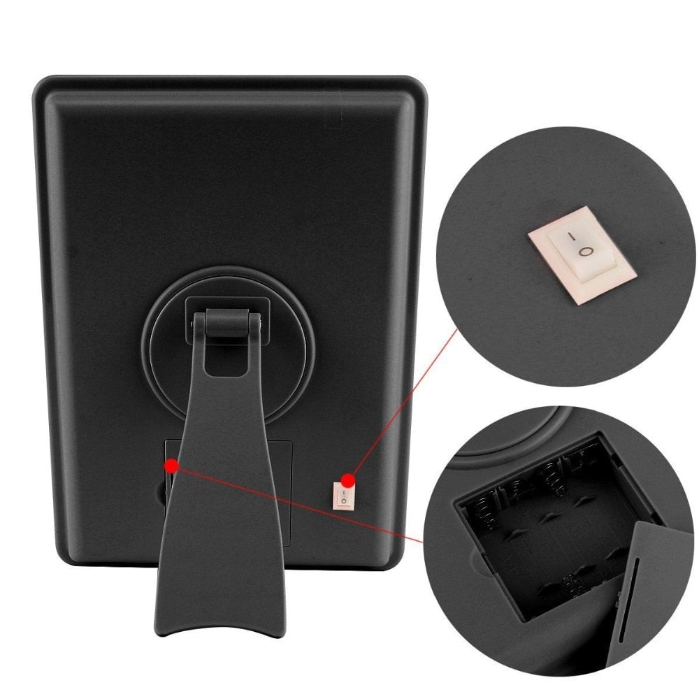 Miroir de maquillage lumineux avec LED