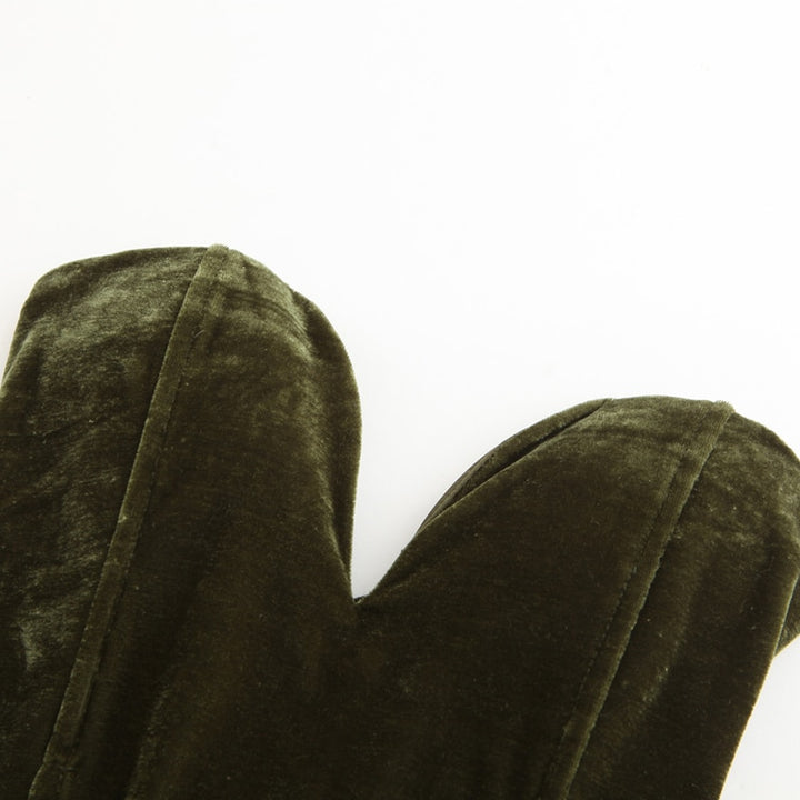 Justaucorps sans bretelles avec décolleté velours Kenzie