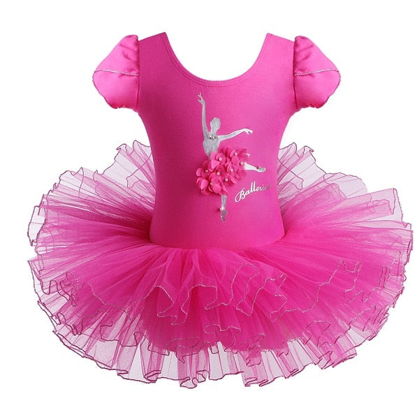 Robe Tutu manches courtes logo ballerine