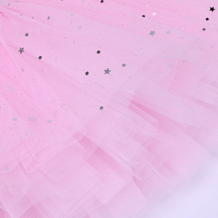 Justaucorps Tutu manches courtes strass et paillettes Kaia