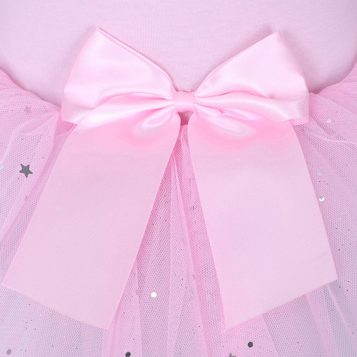 Justaucorps Tutu manches courtes strass et paillettes Kaia